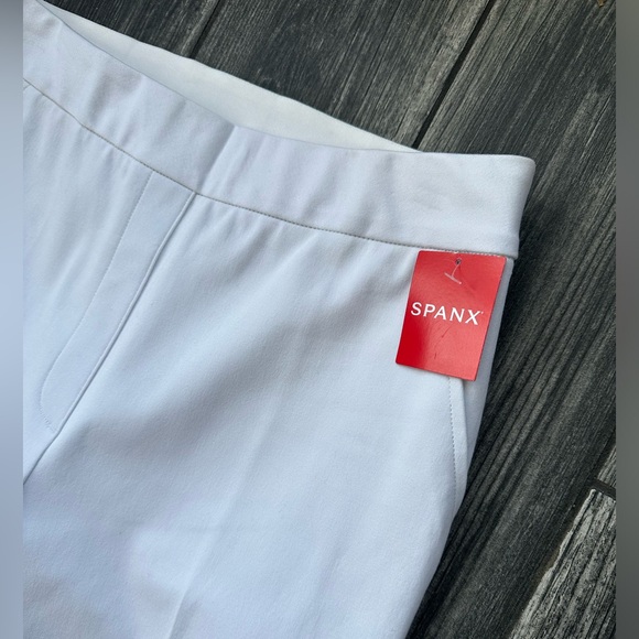 SPANX NWT Women’s On-the-Go  Straight Pant | Color: White | Sz: M - Picture 3 of 16